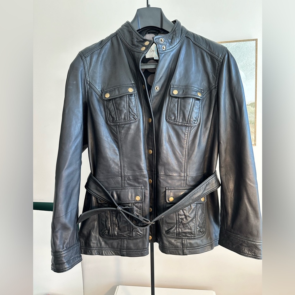 Boden soft leather coat.  Size 18 US 1X or UK 22.  Perfect preowned condition.